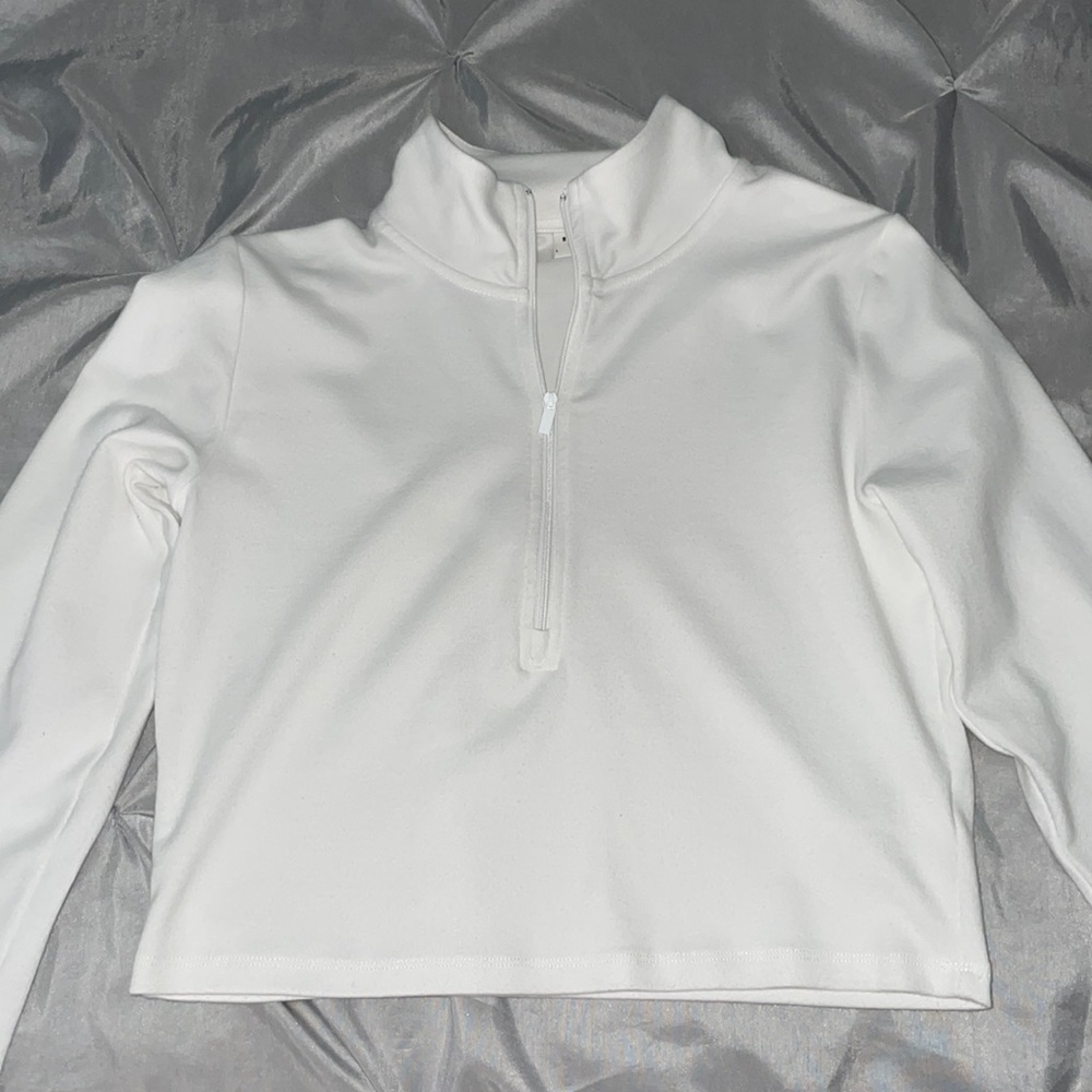 aritzia sunday best long sleeve half zip